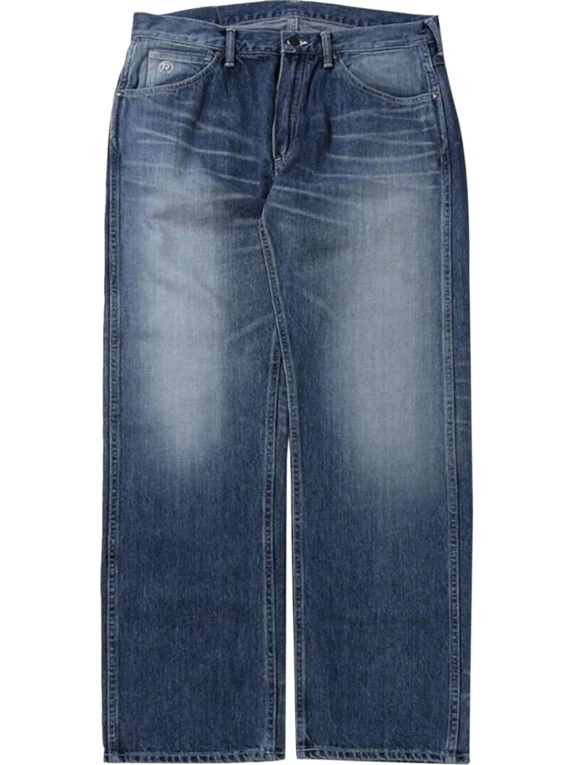 Брюки BAPE Ape Head Relaxed Fit Denim Pants 'Blue/Light Indigo' — изображение 1 из 2, синий