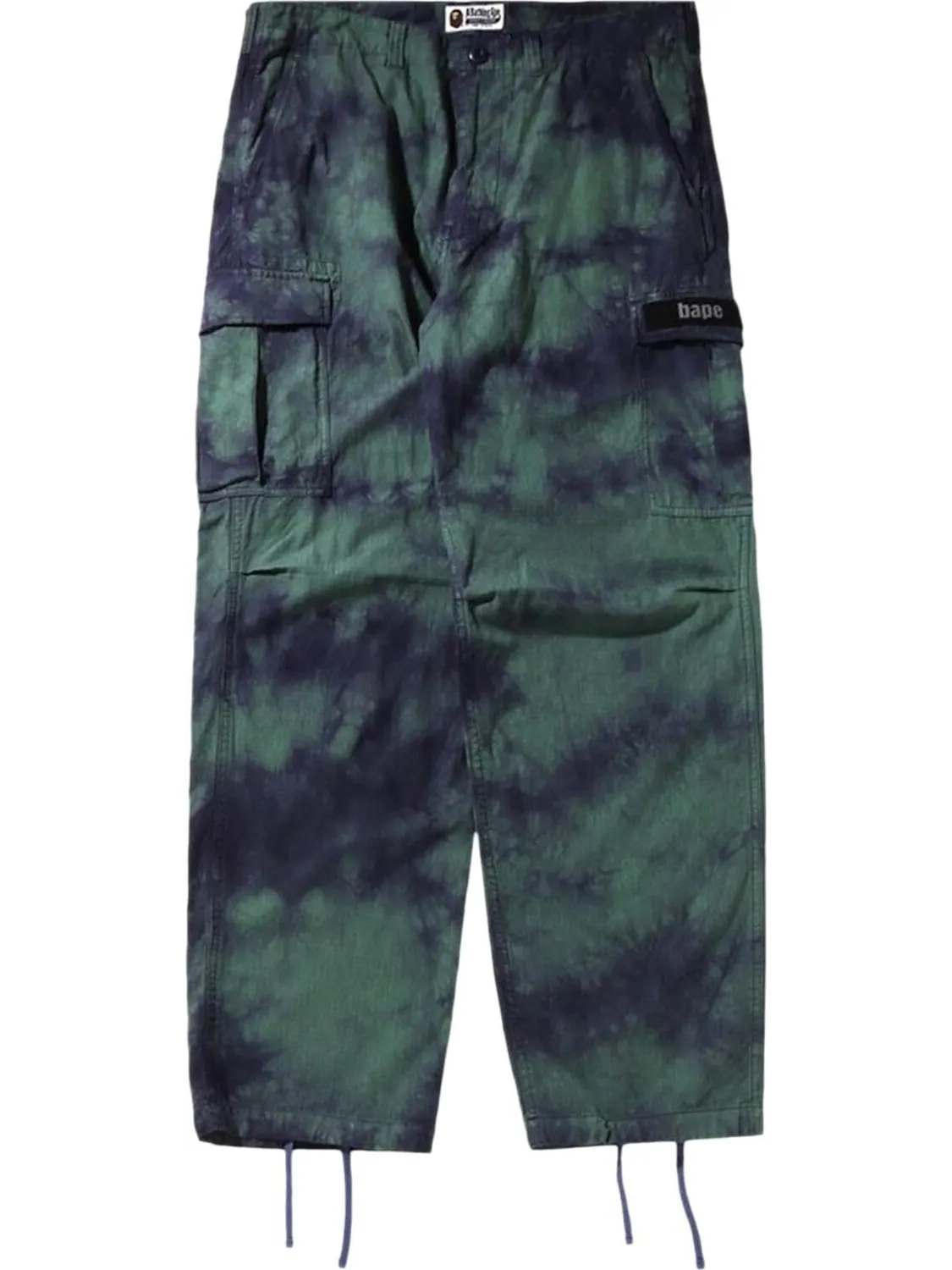 Брюки BAPE Tie Dye Relaxed Fit 6 Pocket Pants 'Purple' — 1
