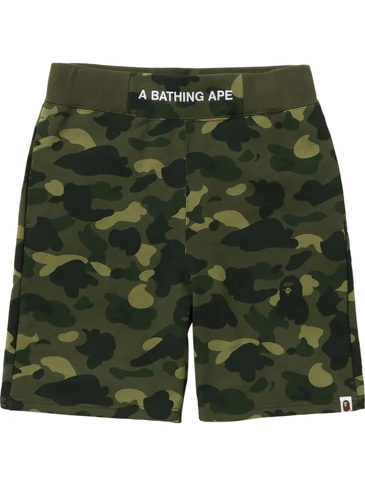 Шорты BAPE Color Camo Sweatshorts 'Green' — изображение 1 из 1, зеленый