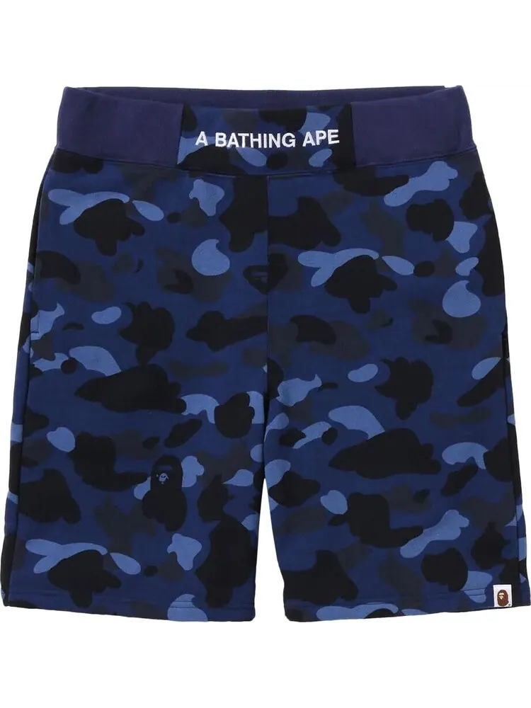 Шорты BAPE Color Camo Sweatshorts 'Navy' — изображение 1 из 1, синий