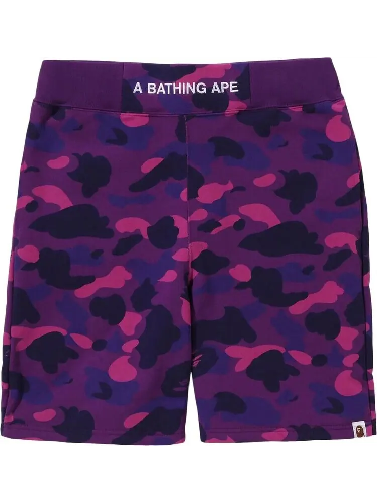 Шорты BAPE Color Camo Sweatshorts 'Purple' — изображение 1 из 1, фиолетовый
