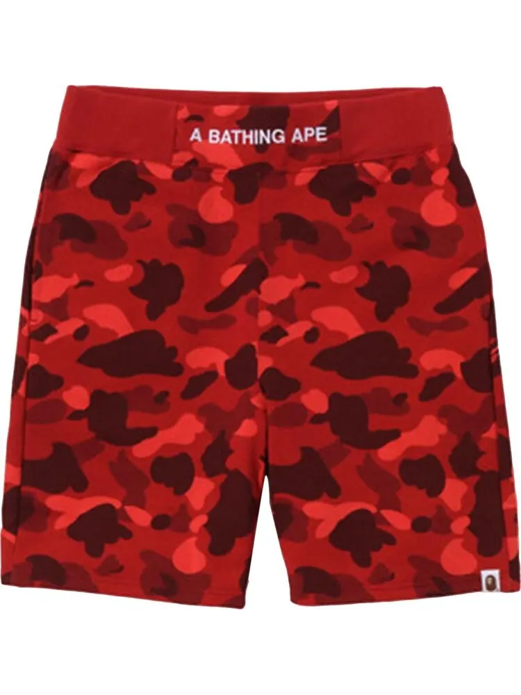Шорты BAPE Color Camo Sweatshorts 'Red' — изображение 1 из 1, красный