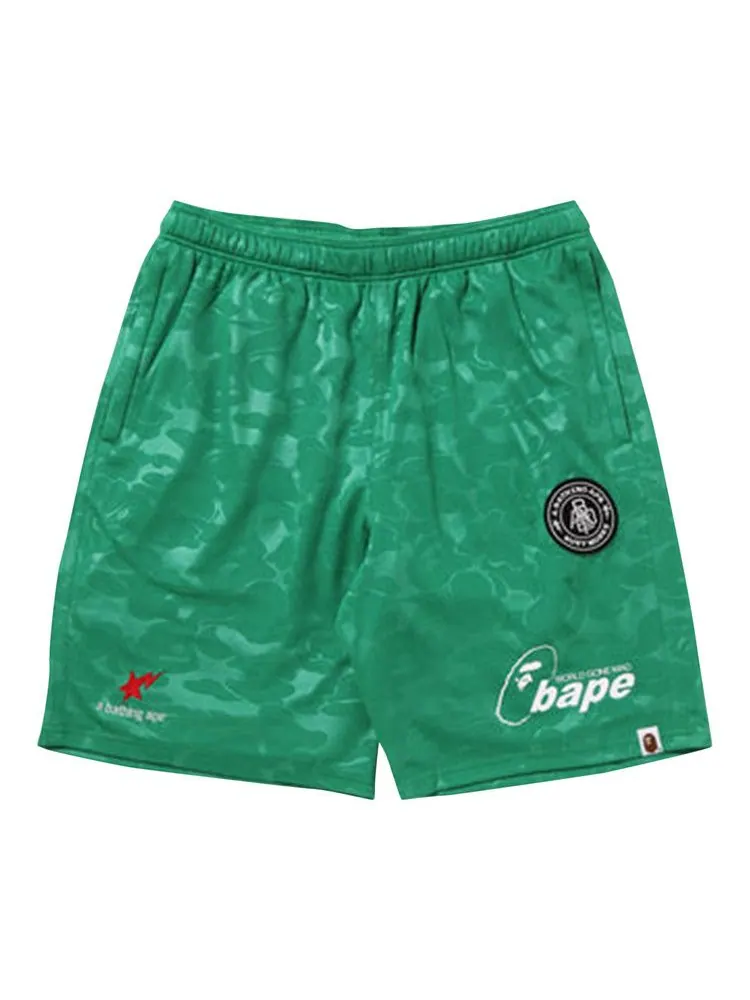 Шорты BAPE Soccer Game Shorts — изображение 1 из 1, зеленый