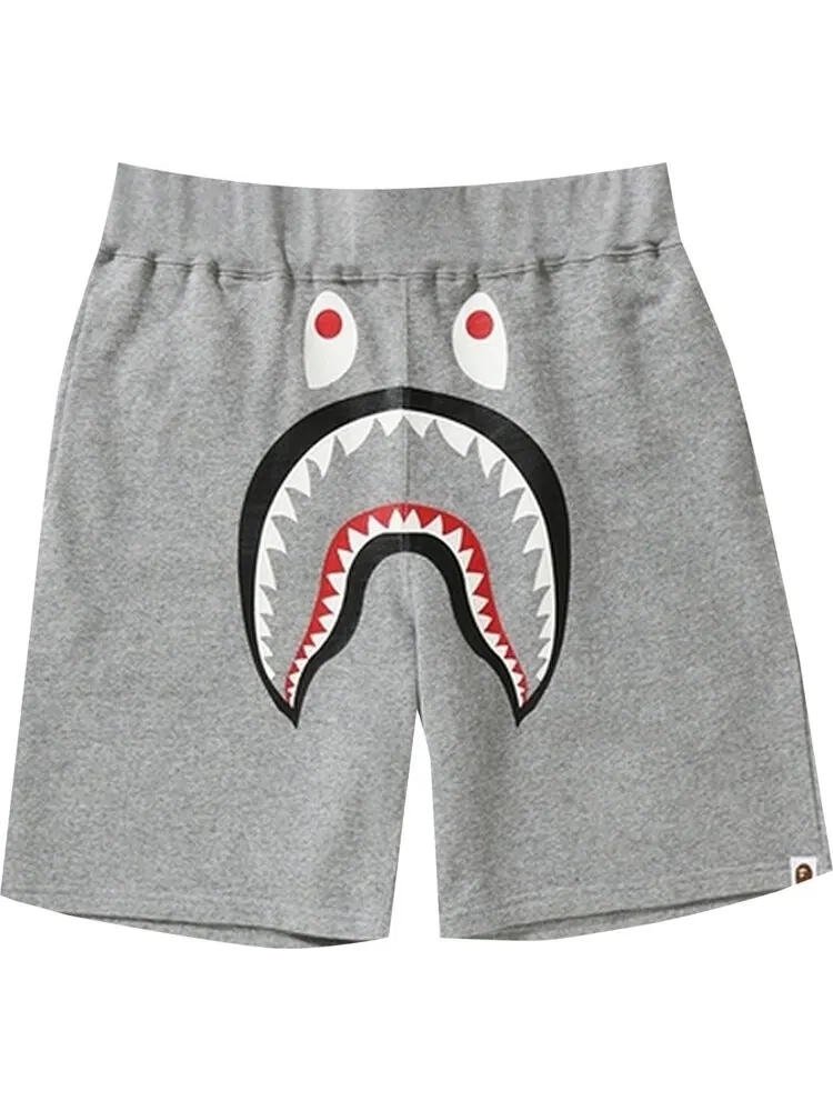 Спортивные шорты BAPE Shark Sweatshorts 'Grey' — изображение 1 из 1, серый