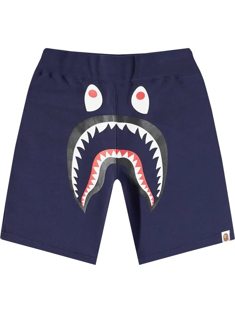 Спортивные шорты BAPE Shark Sweatshorts 'Navy' — изображение 1 из 2, синий