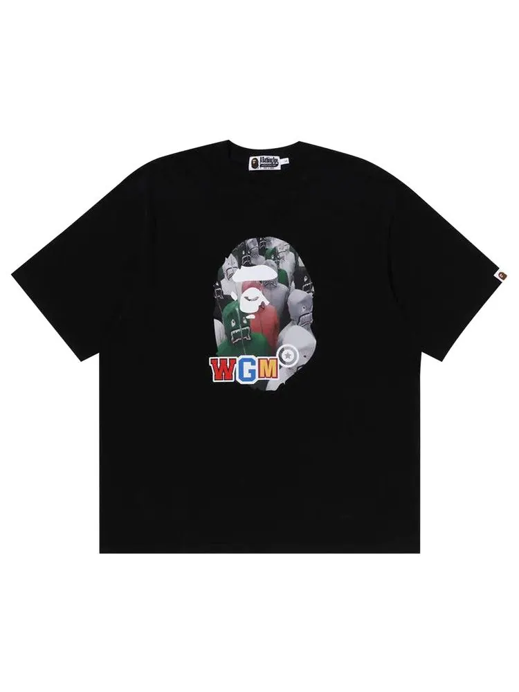 Футболка BAPE Shark Seijin Photo Print Relaxed Fit Tee — изображение 1 из 1, черный