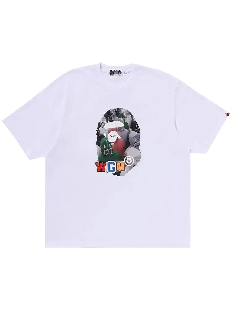 Футболка BAPE Shark Seijin Photo Print Relaxed Fit Tee 'White' — изображение 1 из 1, белый