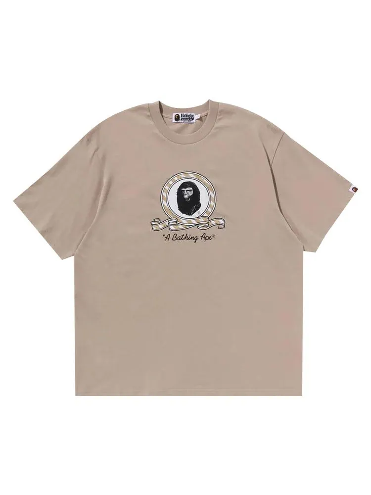 Футболка BAPE Graphic Relaxed Fit Tee — изображение 1 из 1, бежевый