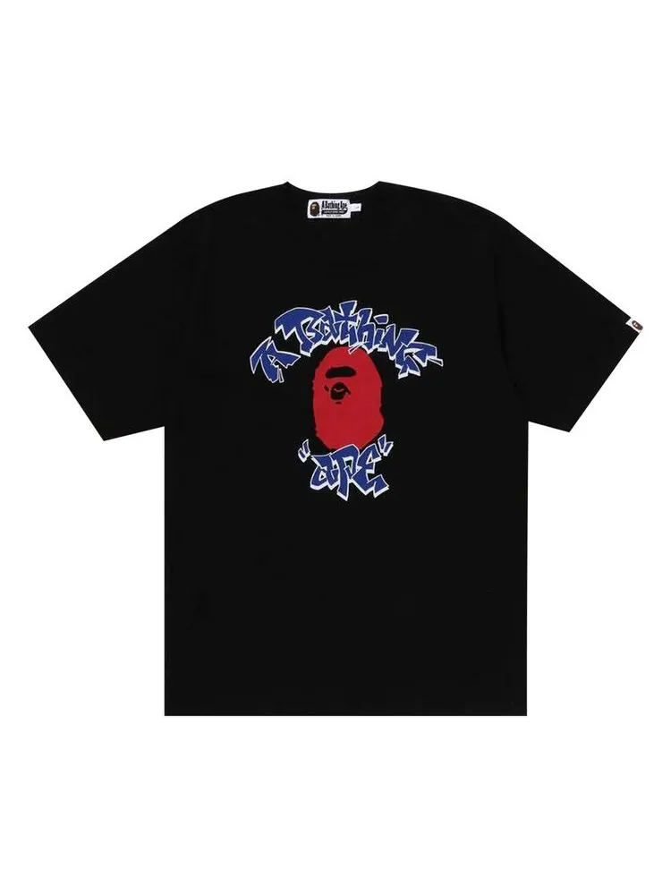 Футболка BAPE Graffiti College Tee — изображение 1 из 1, черный