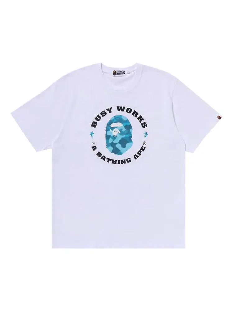 Футболка BAPE Radiation Camo Busy Works Tee — изображение 1 из 1, белый