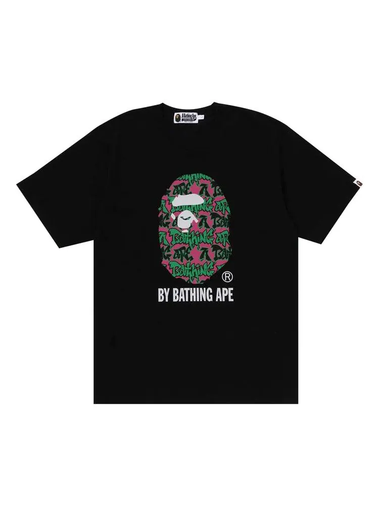 Футболка BAPE Graffiti Pattern By Bathing Ape Tee — изображение 1 из 1, черный