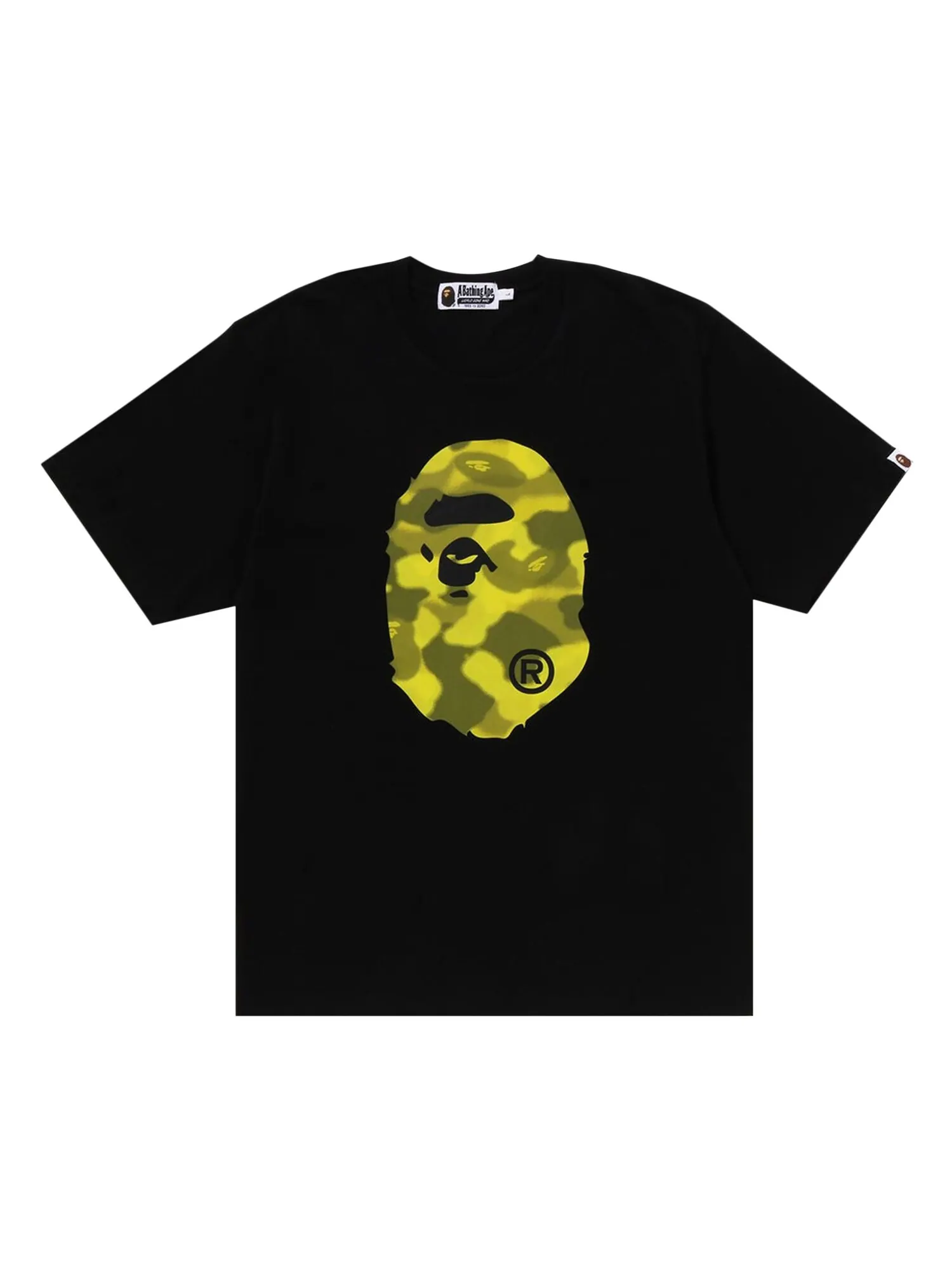 Футболка BAPE Radiation Camo с изображением головы большой обезьяны