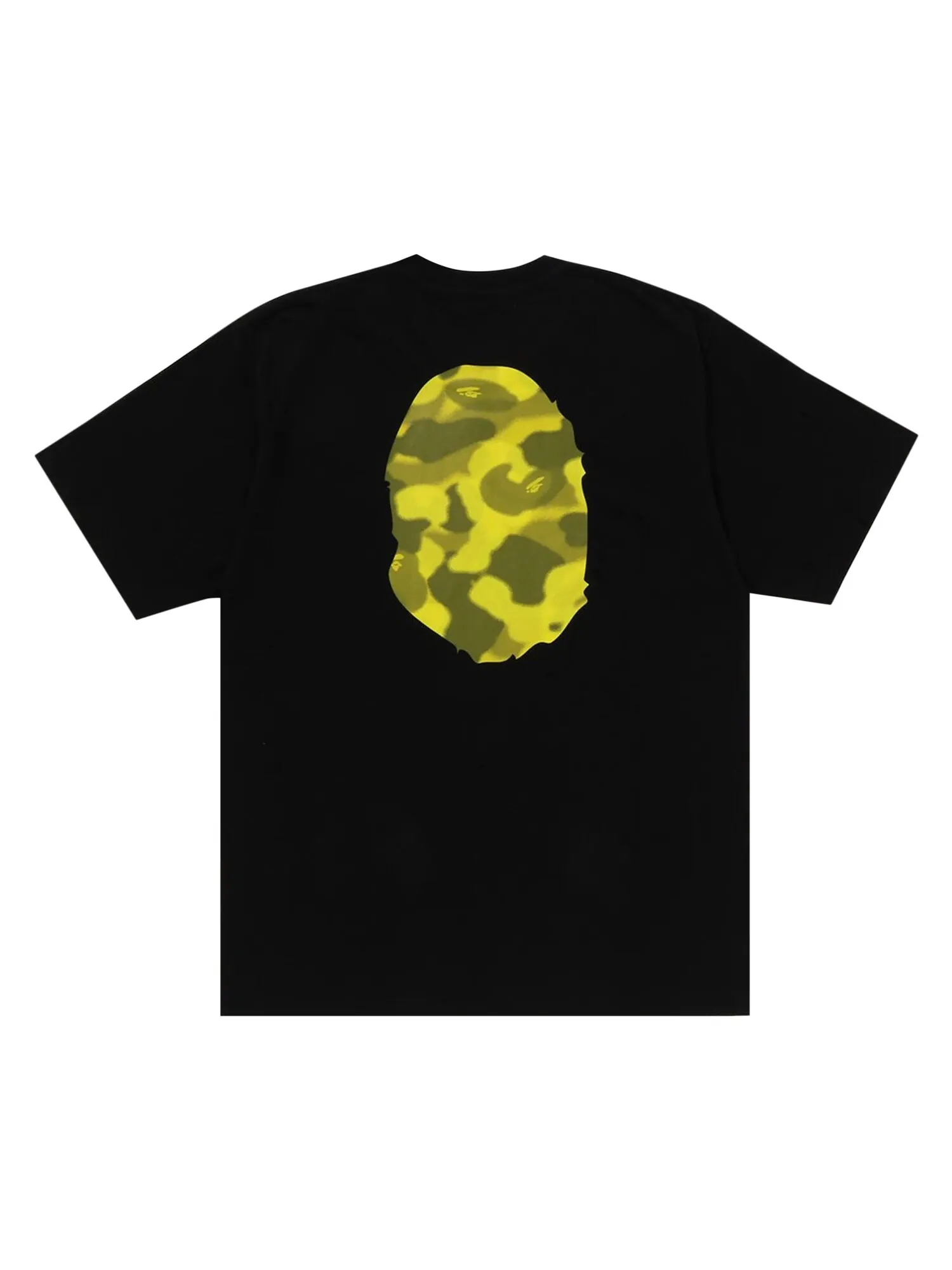Футболка BAPE Radiation Camo с изображением головы большой обезьяны — изображение 2 из 2, черный