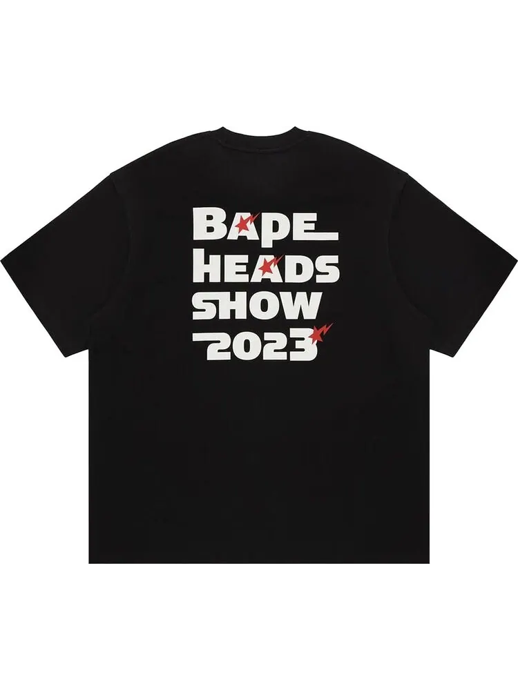 Футболка BAPE Heads Show Bape Relaxed Fit 'Black' — изображение 2 из 2, черный