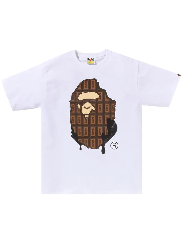 Футболка BAPE Valentine Chocolate Ape Head Tee 'White' — изображение 1 из 2, белый