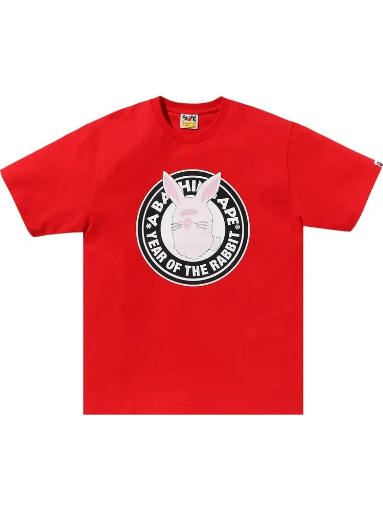 Футболка BAPE Year Of The Rabbit Tee 'Red' — изображение 1 из 2, красный