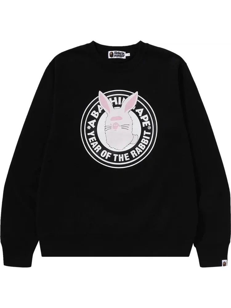 Толстовка BAPE Year Of The Rabbit Crewneck M 'Black' — изображение 1 из 2, черный