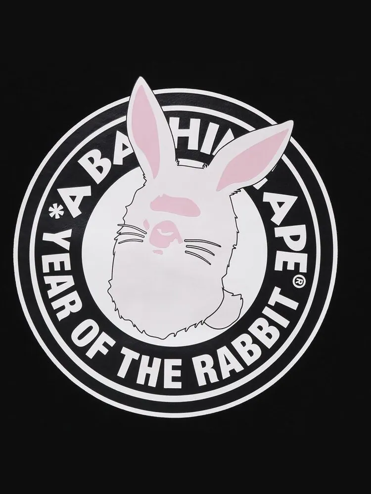 Толстовка BAPE Year Of The Rabbit Crewneck M 'Black' — изображение 2 из 2, черный