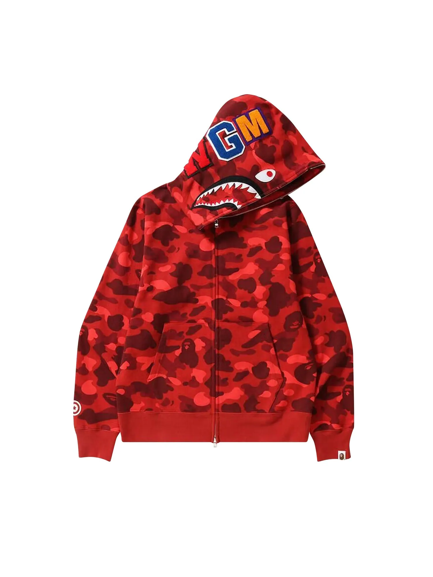BAPE Color Camo Shark Толстовка на молнии на всю длину