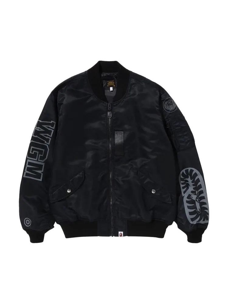 Куртка BAPE Shark Loose Fit MA-1 — изображение 1 из 2, черный