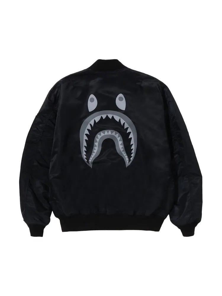 Куртка BAPE Shark Loose Fit MA-1 — изображение 2 из 2, черный