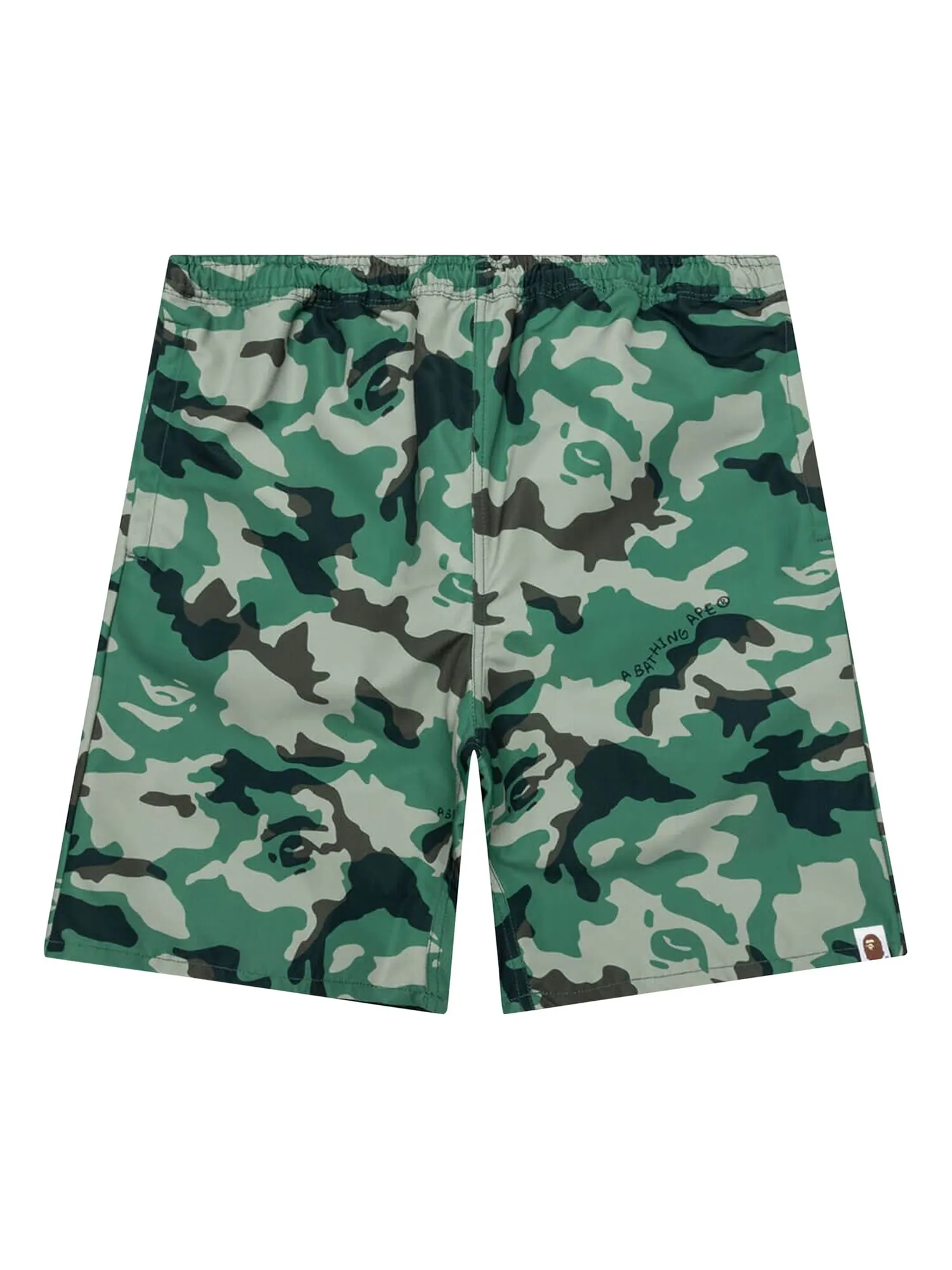 Пляжные шорты BAPE Woodland Camo