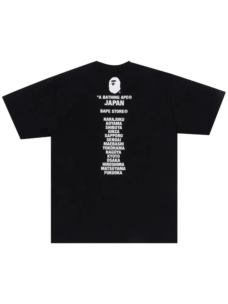 Футболка BAPE Japan Ape Head 'Black' — изображение 2 из 2, черный