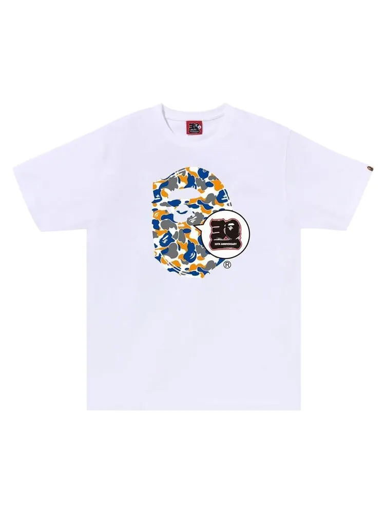 Футболка BAPE Store Maebashi 30th Anniversary Ape Head Set 'White' — изображение 1 из 1, белый