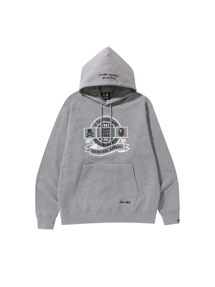 Худи BAPE x Neighborhood Relaxed Fit Pullover Hoodie — изображение 1 из 2, серый
