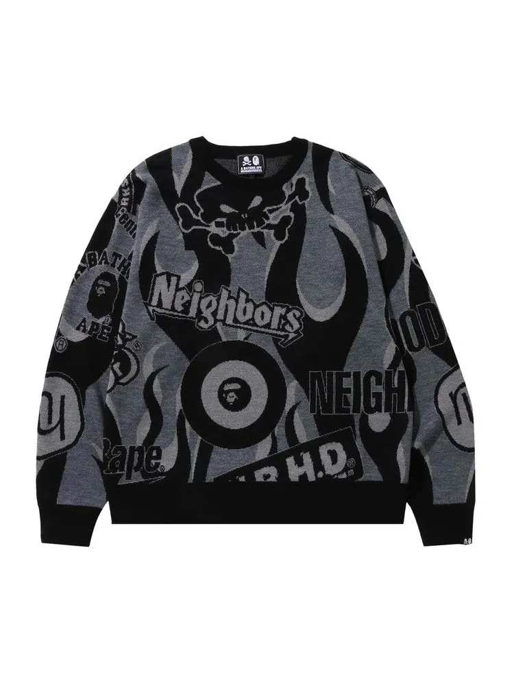 Топ BAPE x Neighborhood Relaxed Fit Knit — изображение 1 из 2, черный