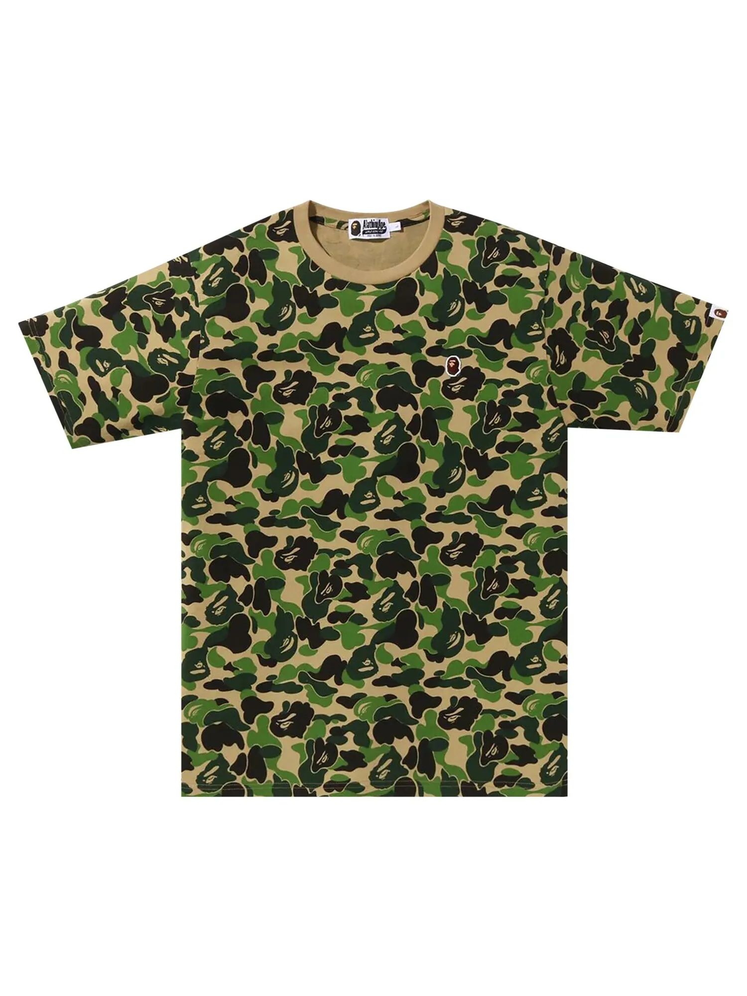 BAPE ABC Камуфляжная футболка с одной заостренной головкой