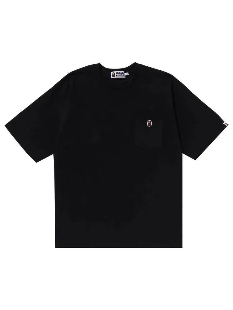 Футболка BAPE Ape Head One Point Relaxed Fit Pocket Tee — изображение 1 из 1, черный