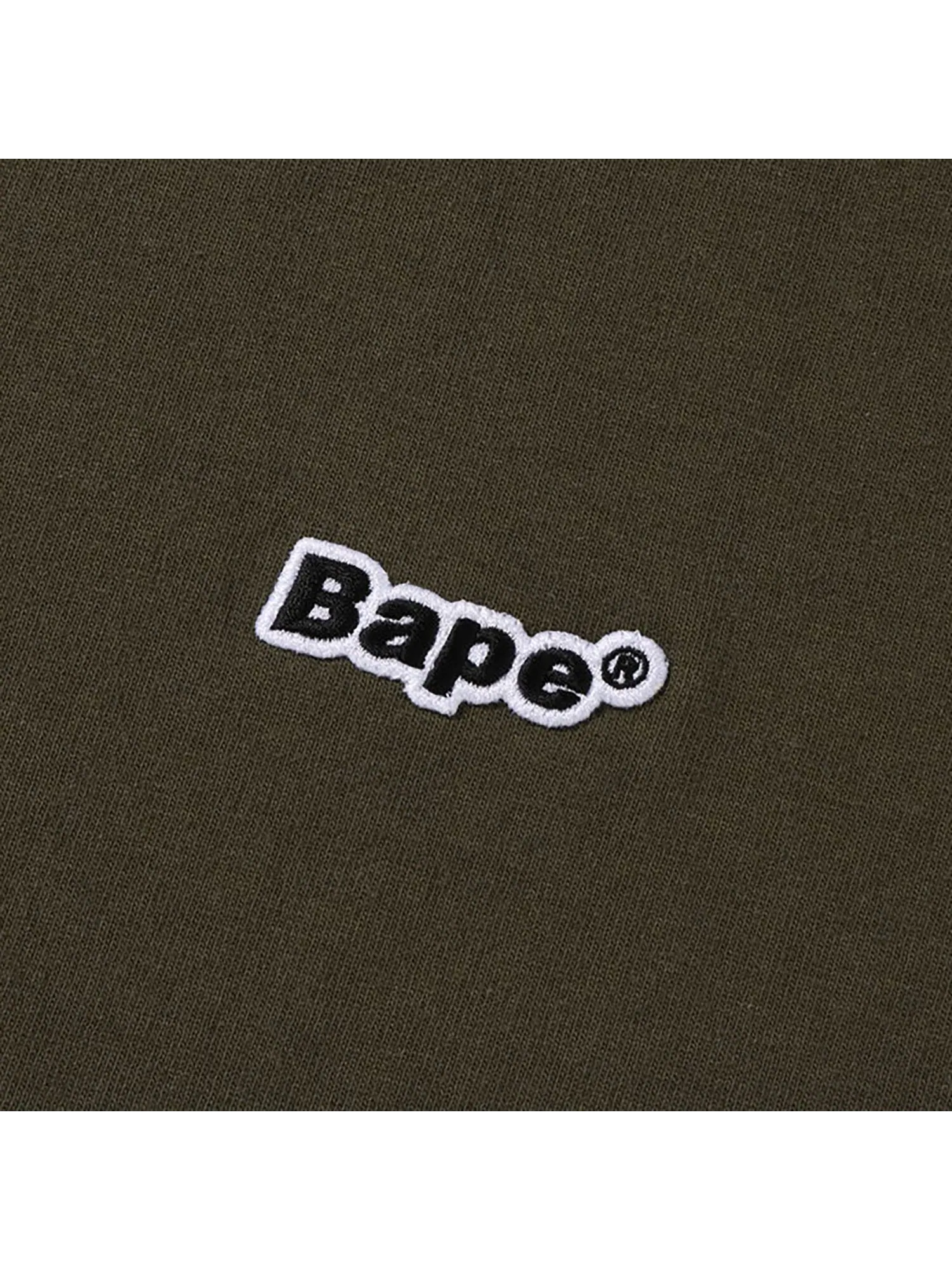 Футболка свободного кроя BAPE One Point — изображение 2 из 2, оливковый