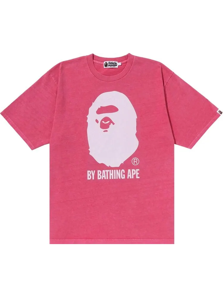 Футболка BAPE Overdye By Bathing Ape Relaxed Tee 'Pink' — изображение 1 из 2, розовый