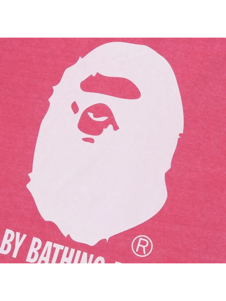 Футболка BAPE Overdye By Bathing Ape Relaxed Tee 'Pink' — изображение 2 из 2, розовый