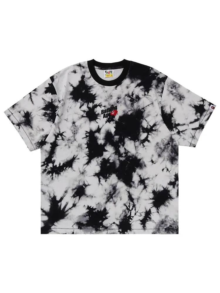 Футболка BAPE Cloud Head Bleach Dye Tee — изображение 1 из 1, черный