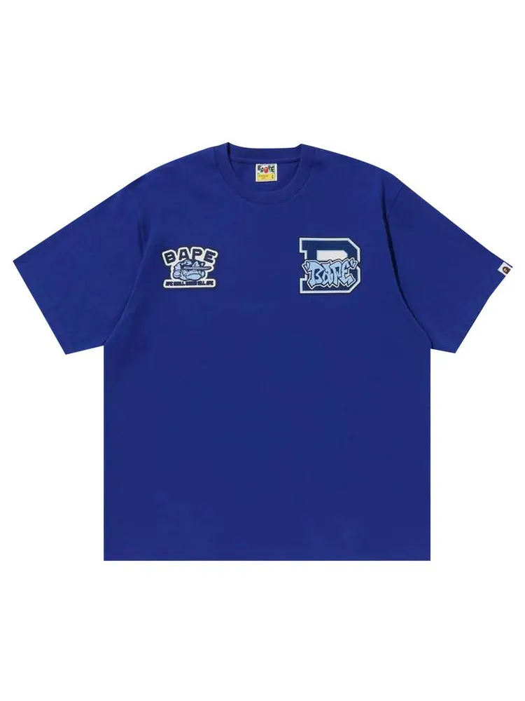 Футболка BAPE Fake Puff Tee 'Blue' — изображение 1 из 1, синий