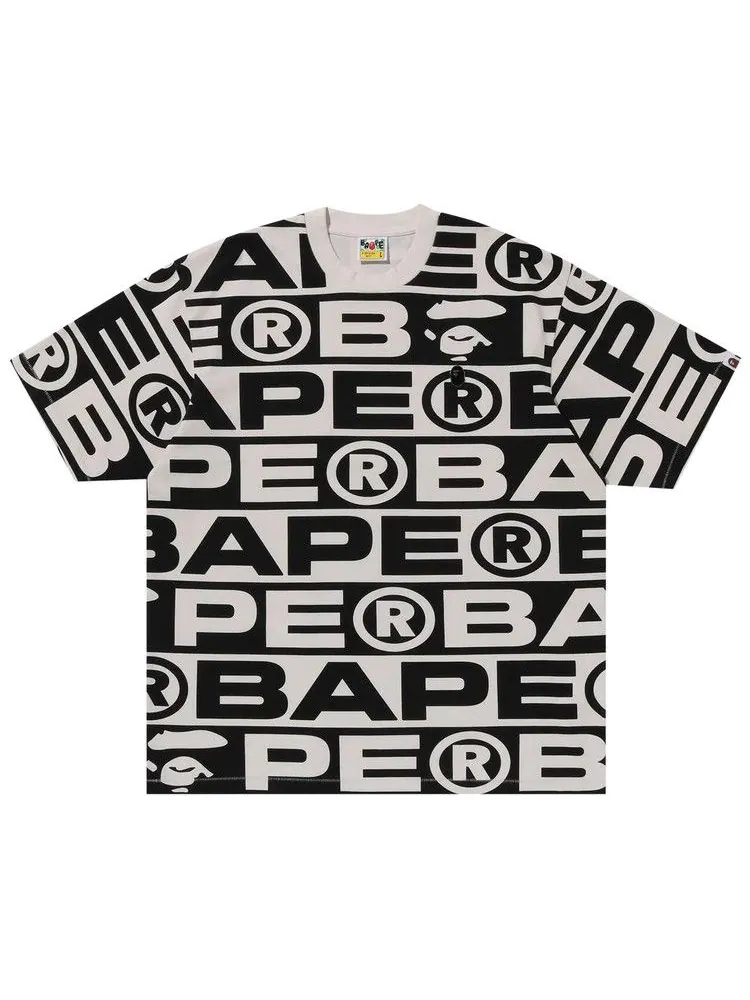 Футболка BAPE Lux Sport Pattern Oversized Tee — изображение 1 из 1, белый