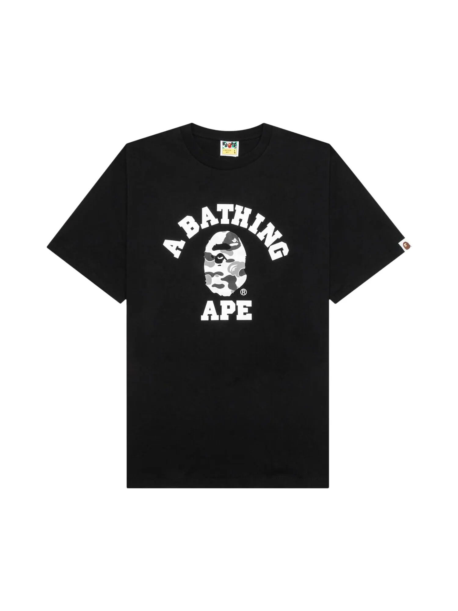 Камуфляжная футболка BAPE ABC Черный/Серый