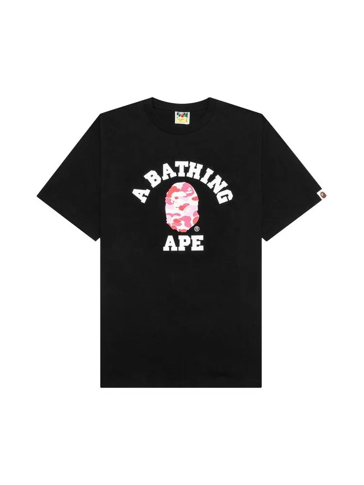 Топ BAPE ABC Camo College — изображение 1 из 2, черный/розовый