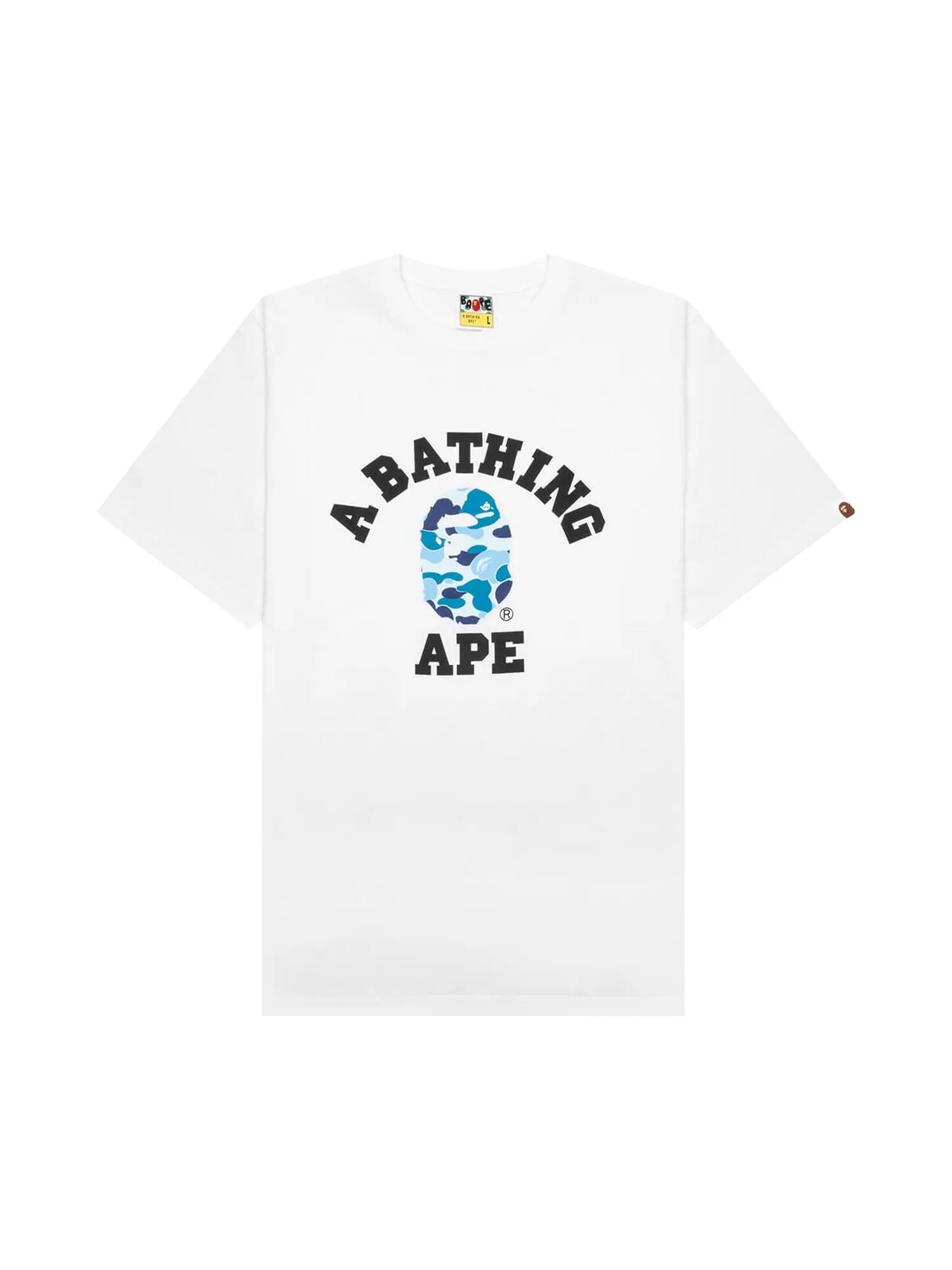 Камуфляжная футболка BAPE ABC Белый/Синий