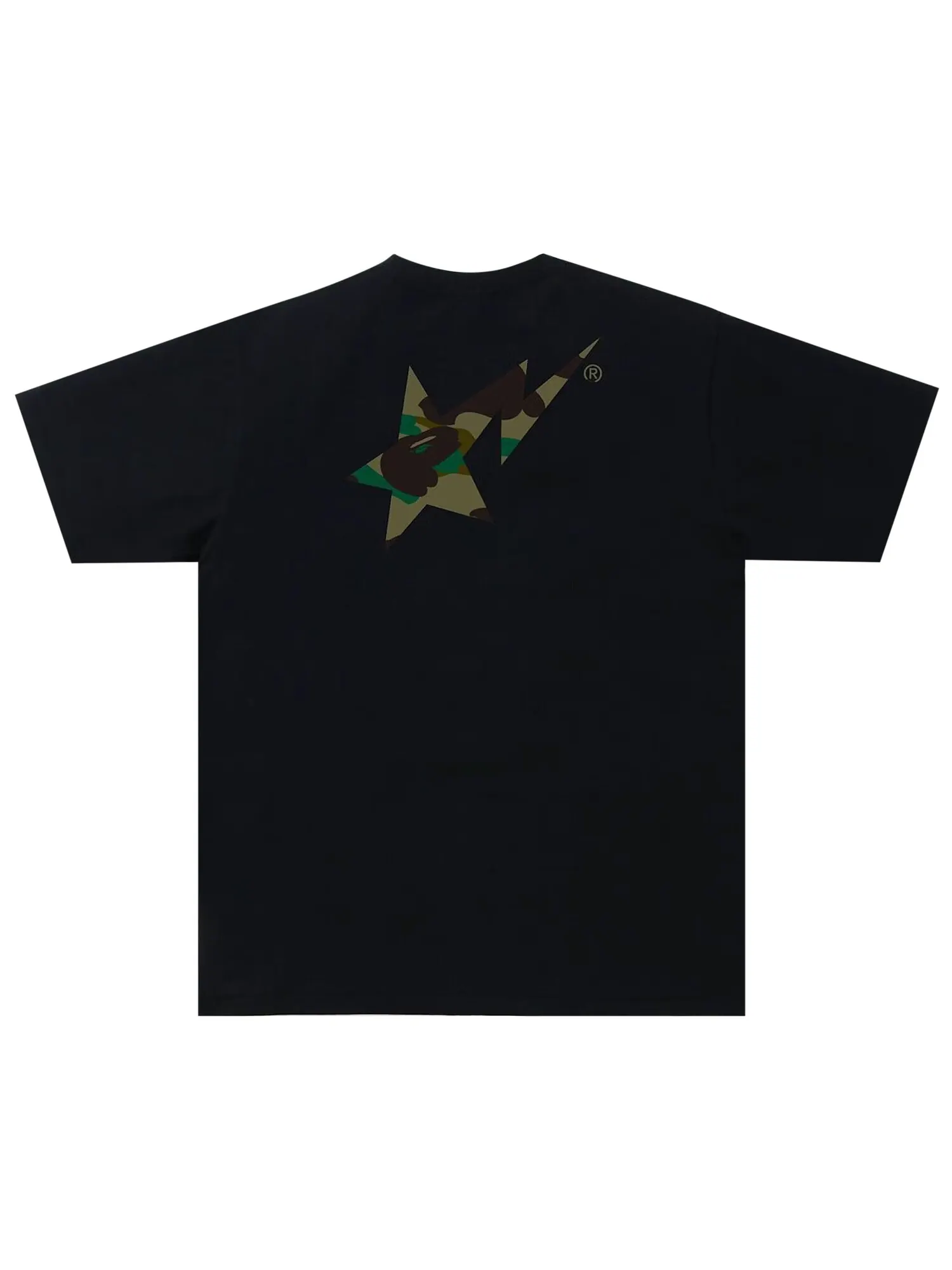 Футболка с логотипом BAPE ABC Camo Sta — изображение 2 из 2, черный/зеленый