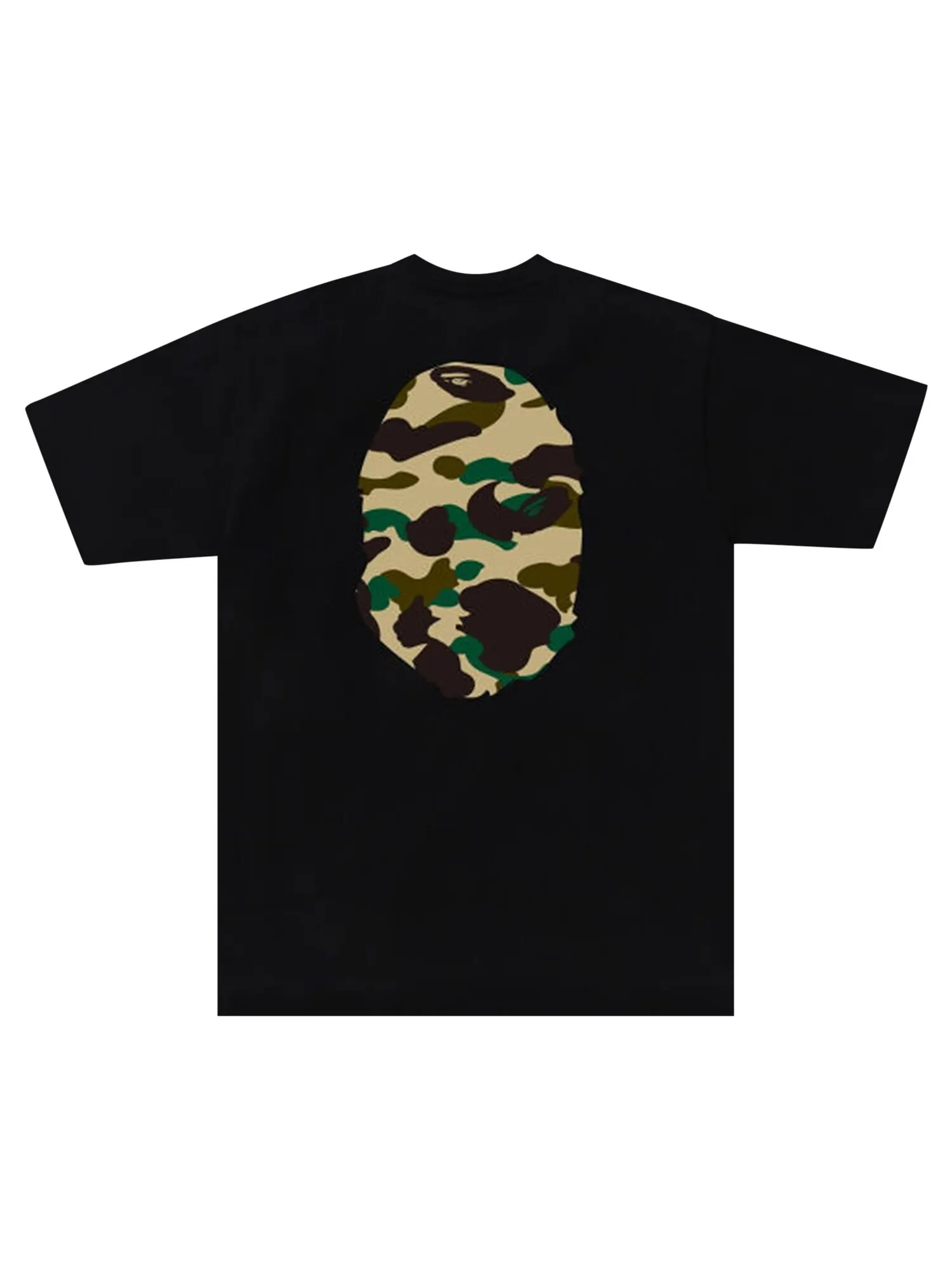 Футболка BAPE 1st Camo Big Ape Head — изображение 2 из 2, черный/желтый