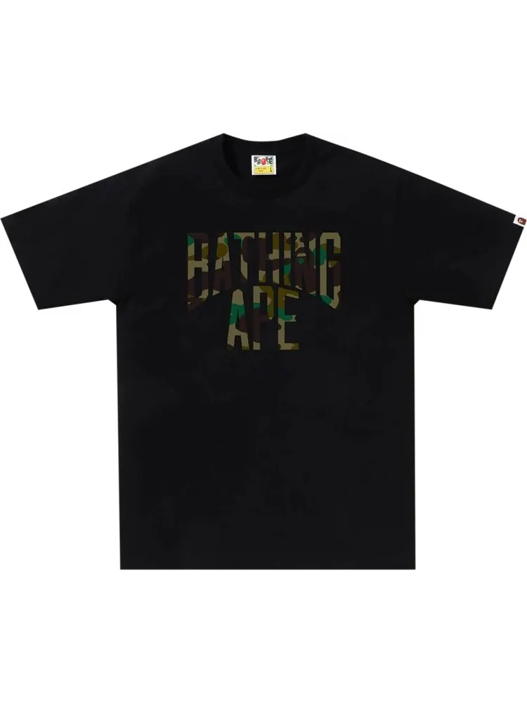 Футболка BAPE 1st Camo NYC Logo 'Black/Green' — изображение 1 из 1, черный