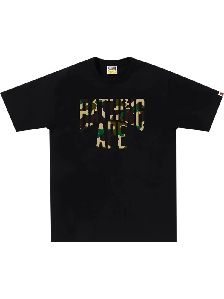 Футболка BAPE 1st Camo NYC Logo 'Black/Yellow' — изображение 1 из 1, черный