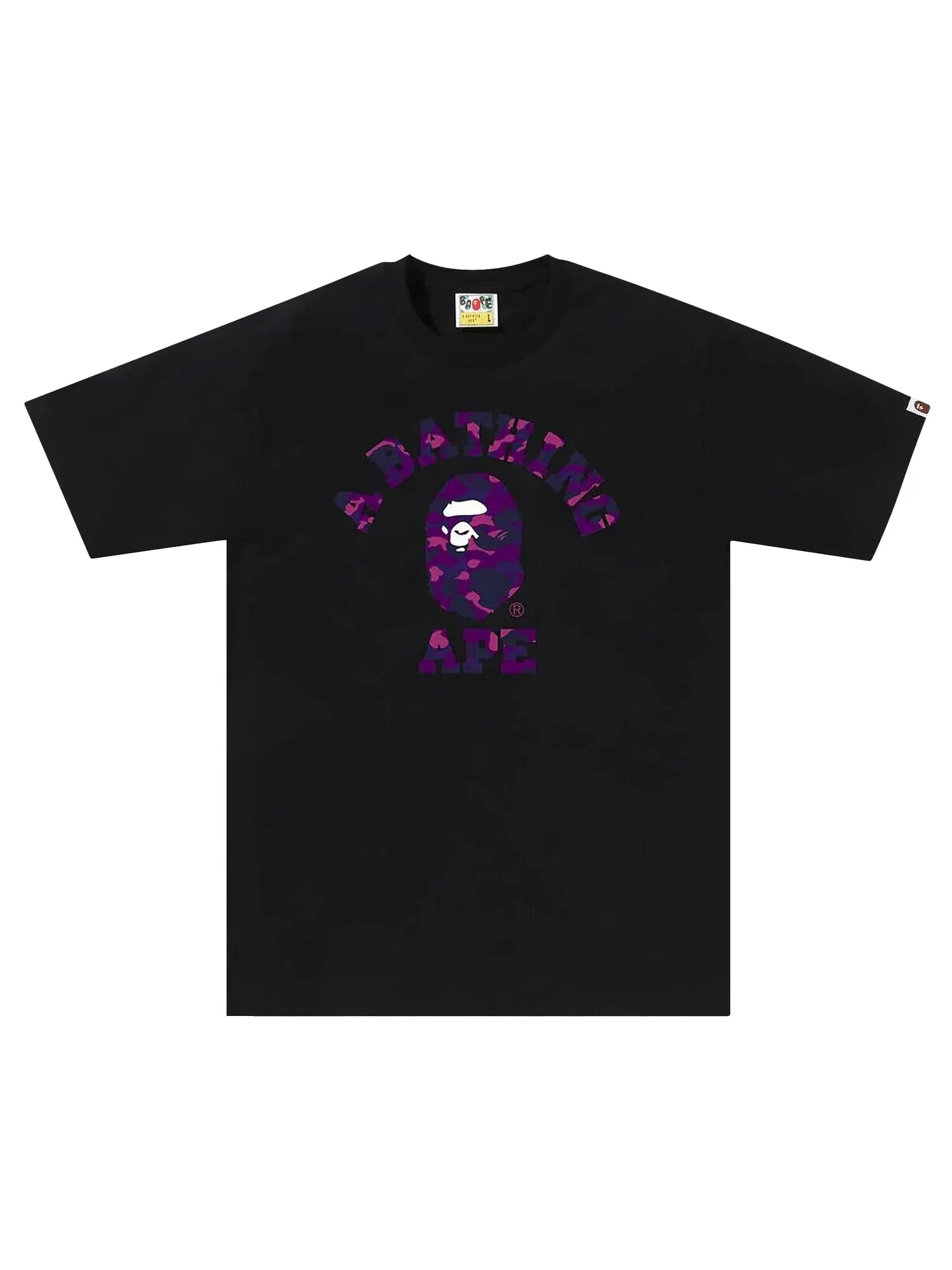 Футболка BAPE Color Camo Черный/Фиолетовый