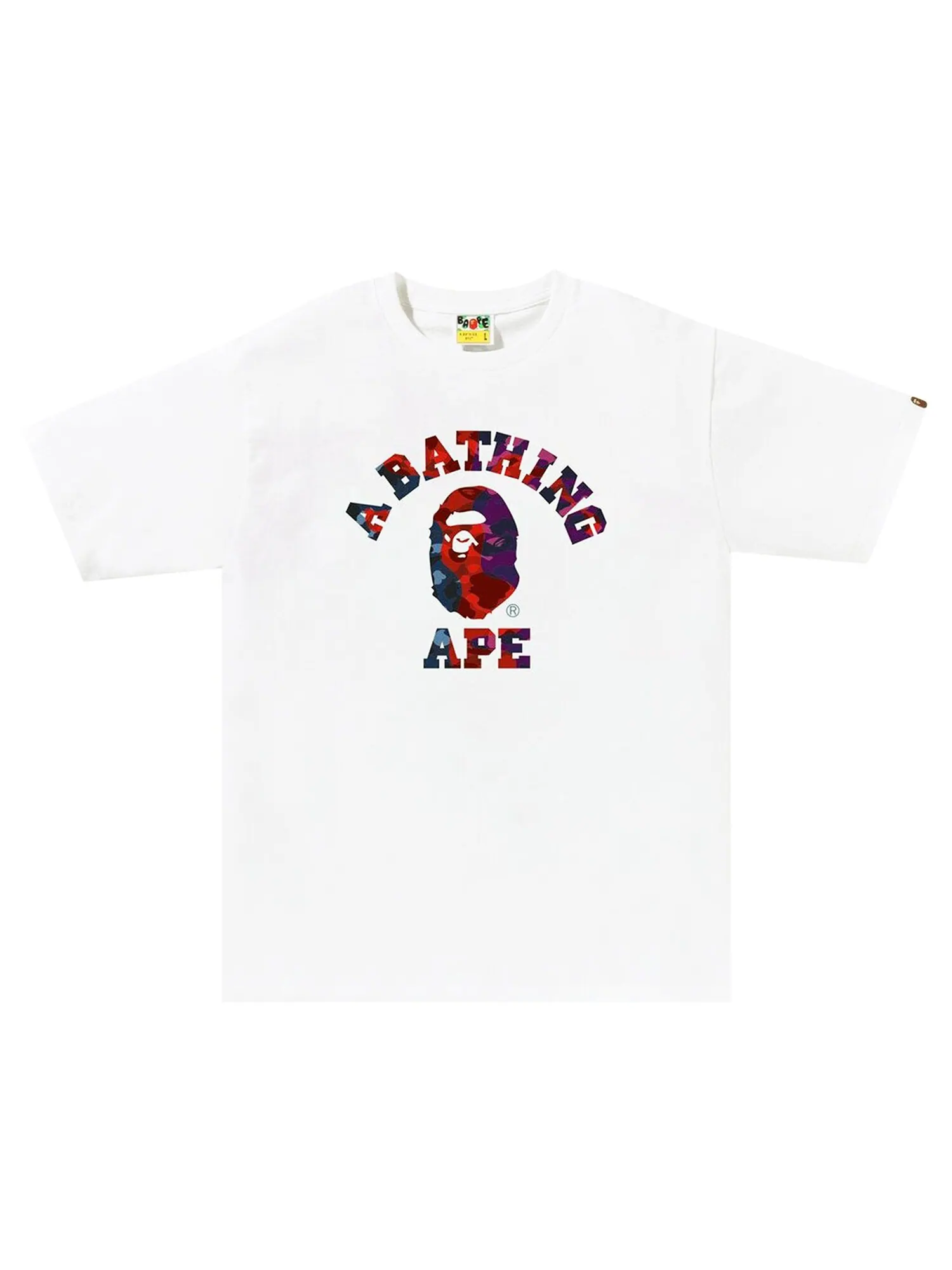 Футболка BAPE Color Camo Crazy College