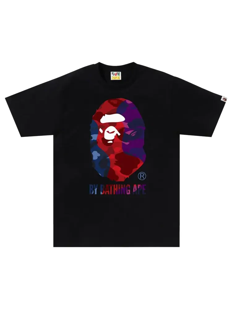 Футболка BAPE Color Camo Crazy By Bathing Ape 'Black' — изображение 1 из 1, черный
