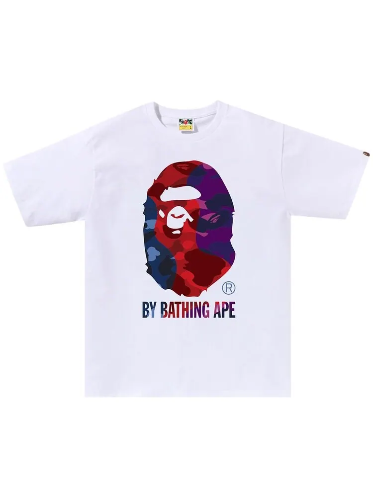 Футболка BAPE Color Camo Crazy By Bathing Ape Tee 'White' — изображение 1 из 1, белый