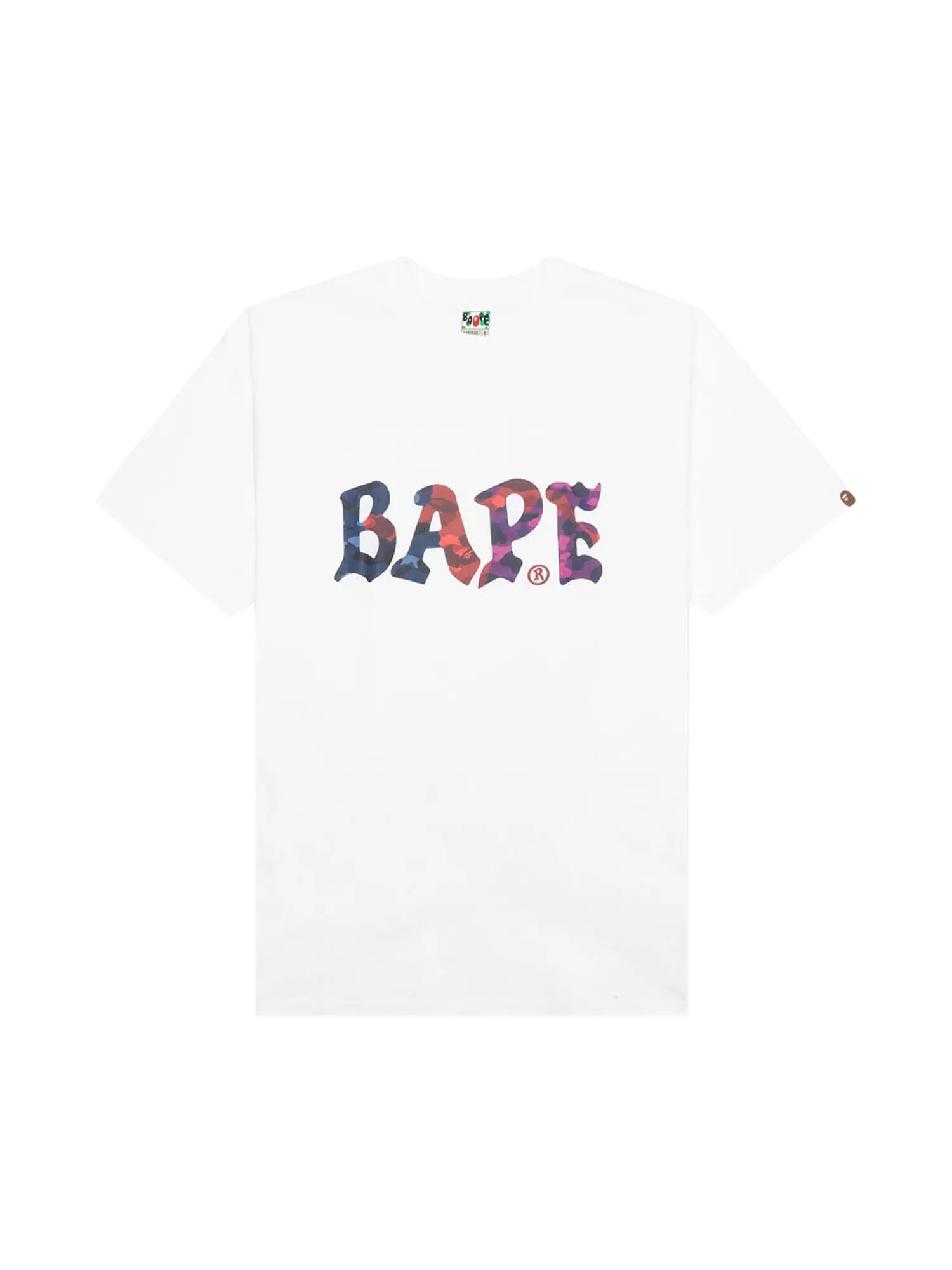 Футболка с логотипом BAPE Color Camo Crazy Bape